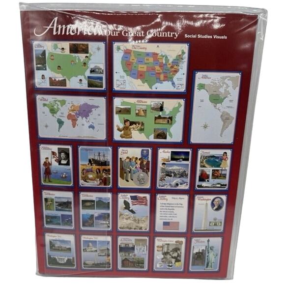 Abeka America Our Great Country w Lesson Guide- K5 & 1st Grade History Visuals - Picture 3 of 3